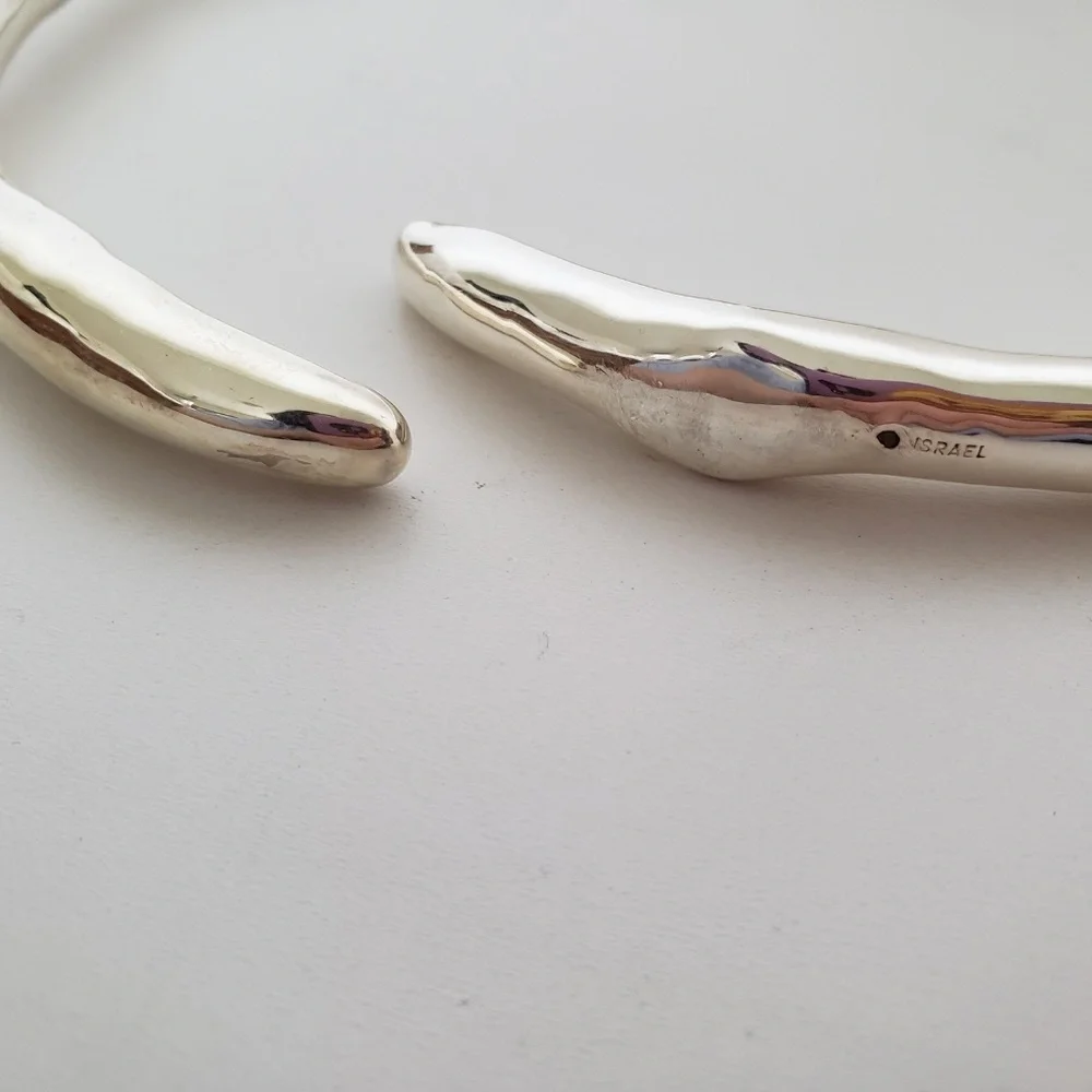 E&L Israel Sterling Silver Electroform Necklace - Picture 9 of 12